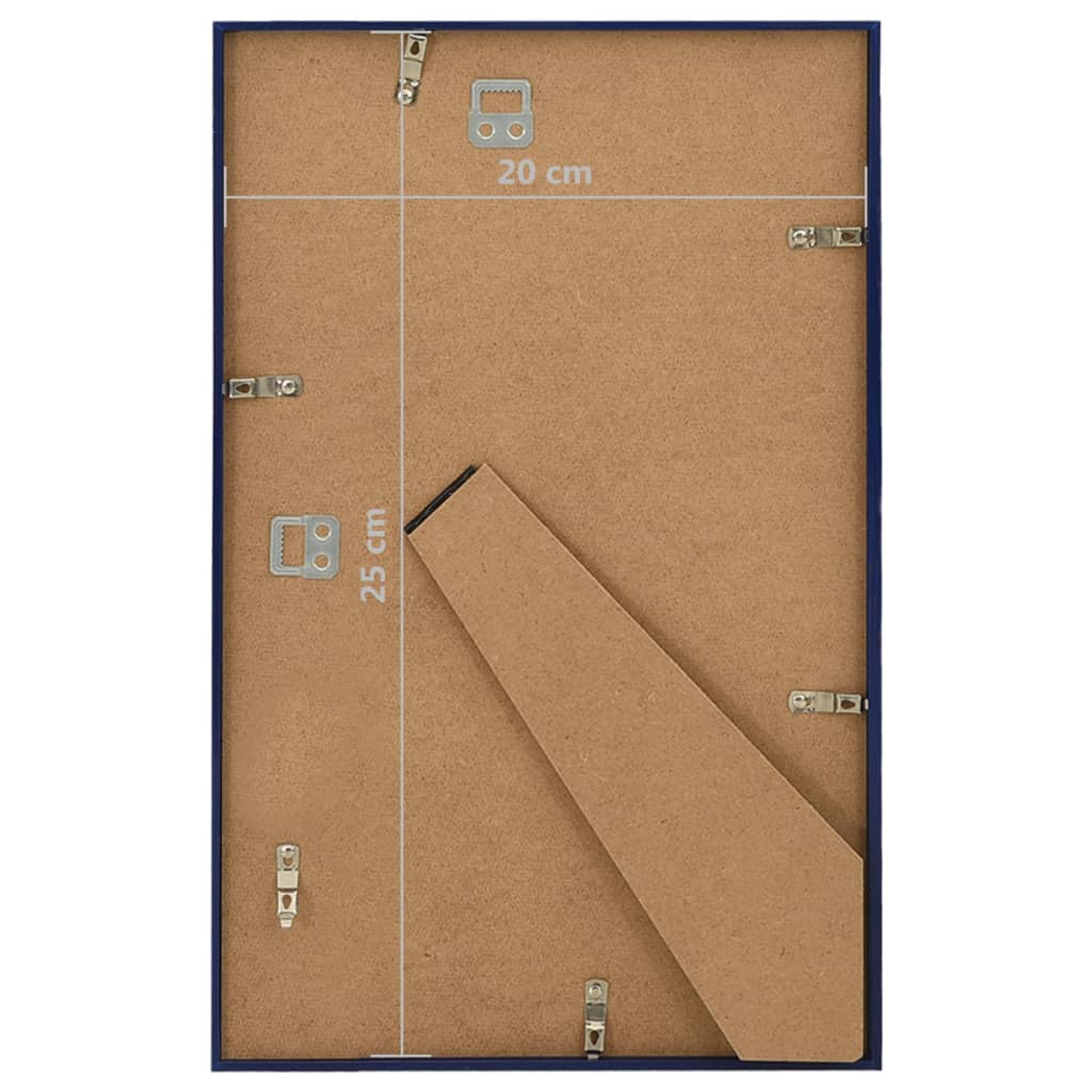 Fotolijsten 5 St Voor Wand Of Tafel 20X25 Cm Mdf Blauw