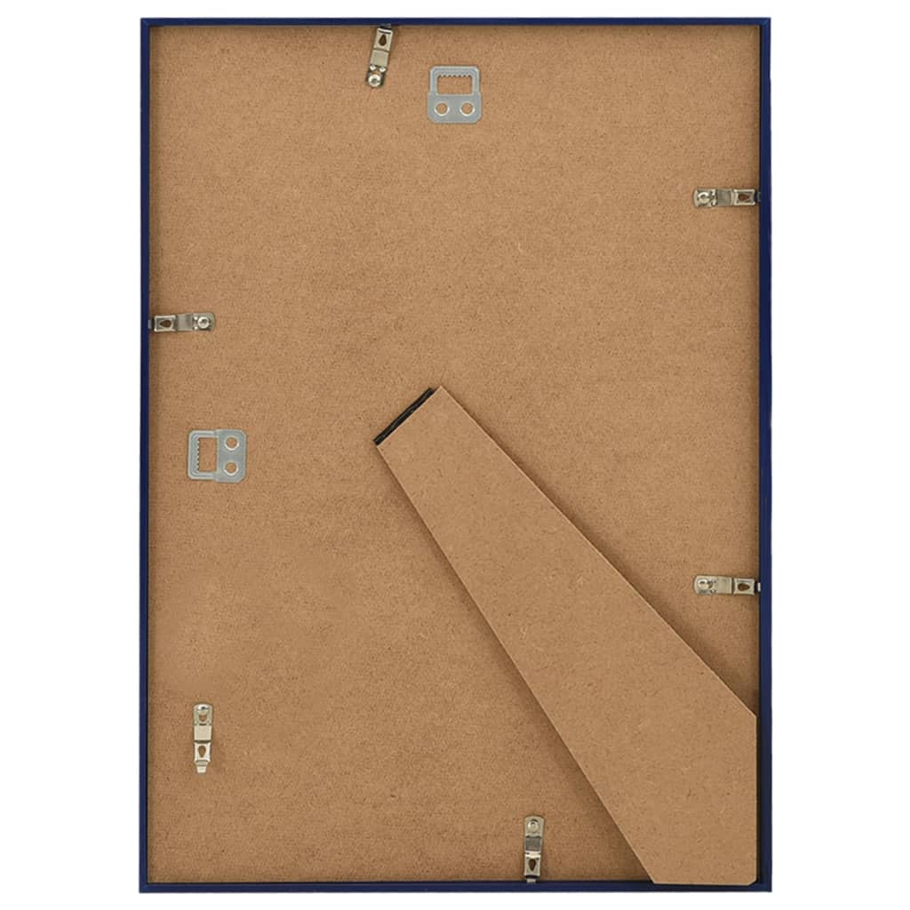 Fotolijsten 3 St Voor Wand Of Tafel 29,7X42 Cm Mdf Blauw