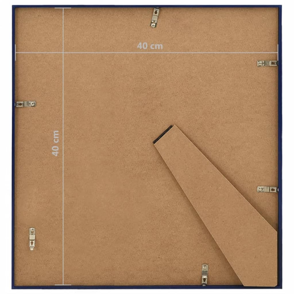Fotolijsten 3 St Voor Wand 40X40 Cm Mdf Blauw