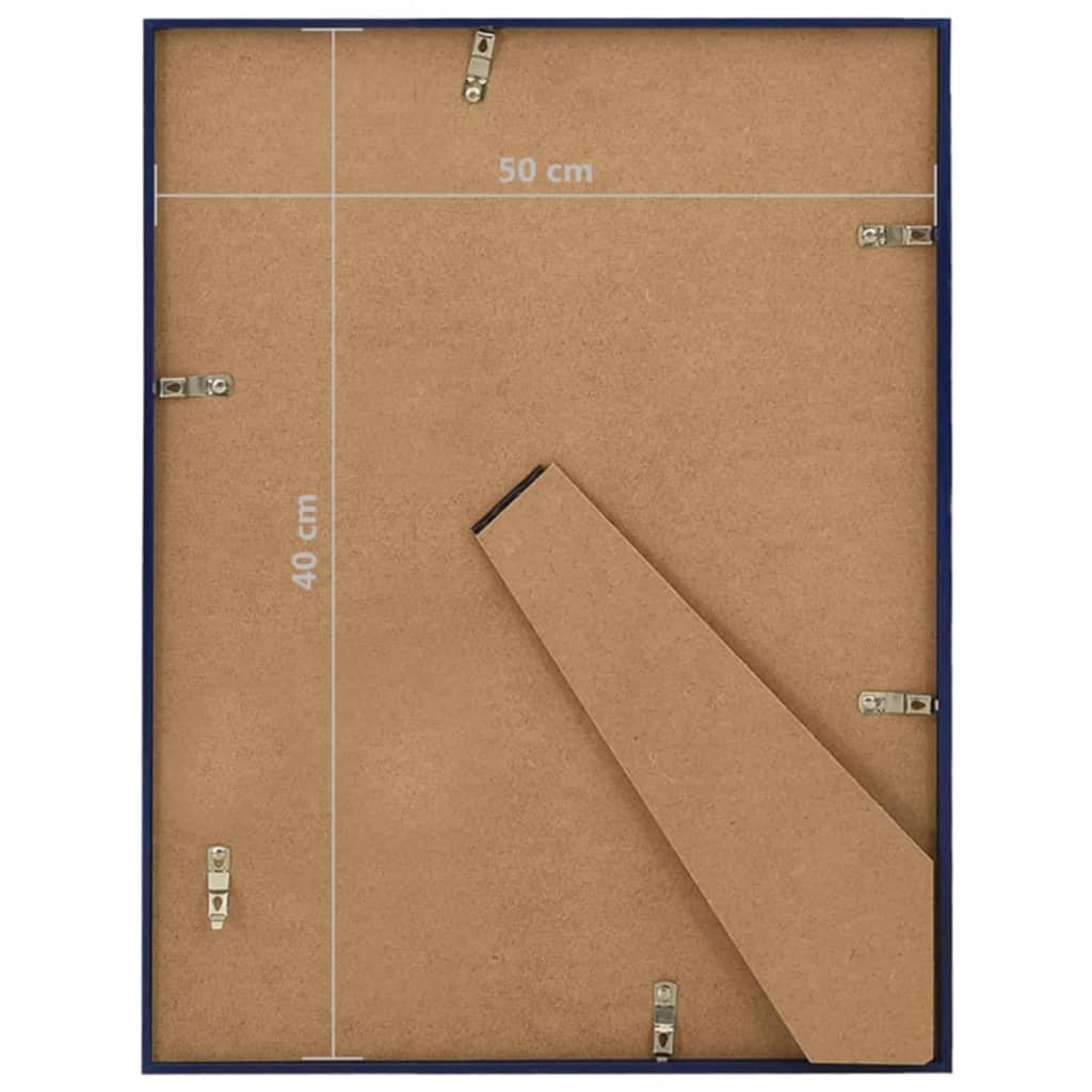 Fotolijsten 3 St Voor Wand 40X50 Cm Mdf Blauw