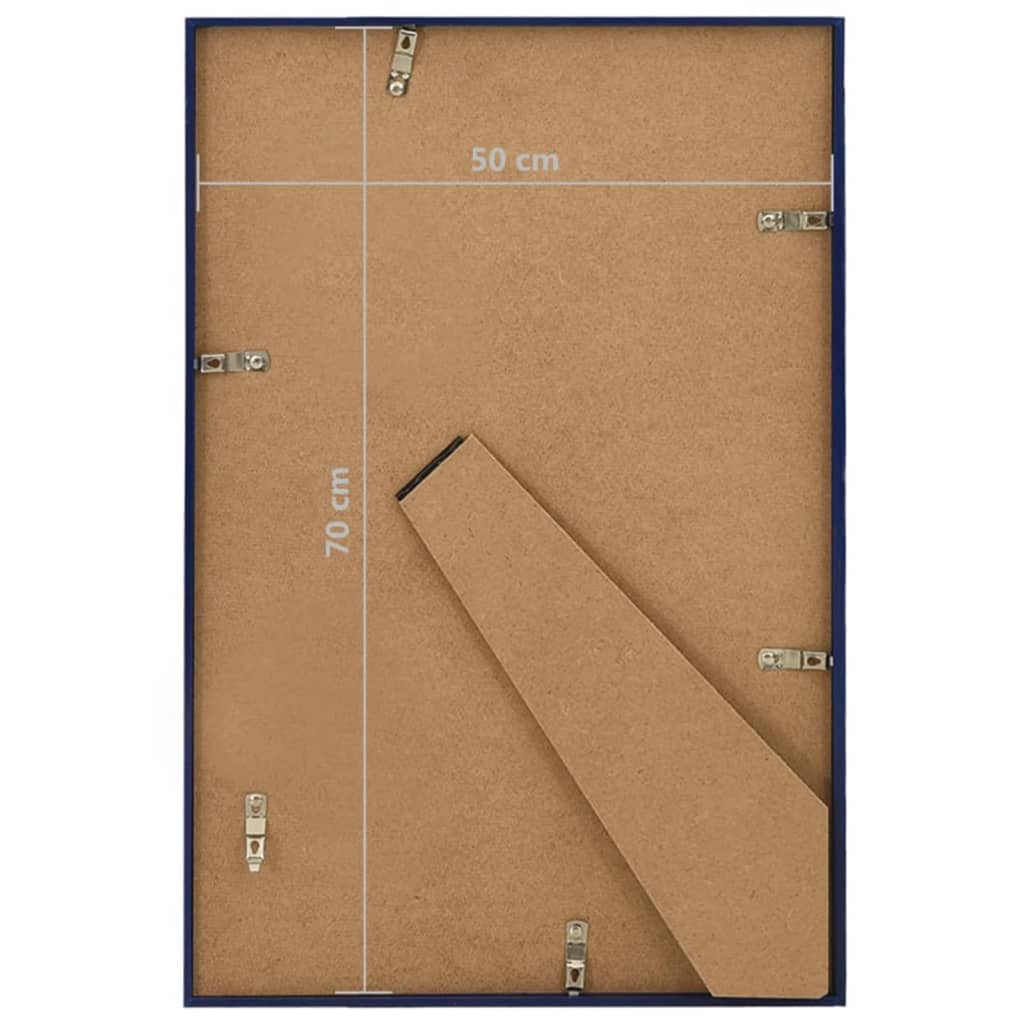 Fotolijsten 3 St Voor Wand 50X70 Cm Mdf Blauw