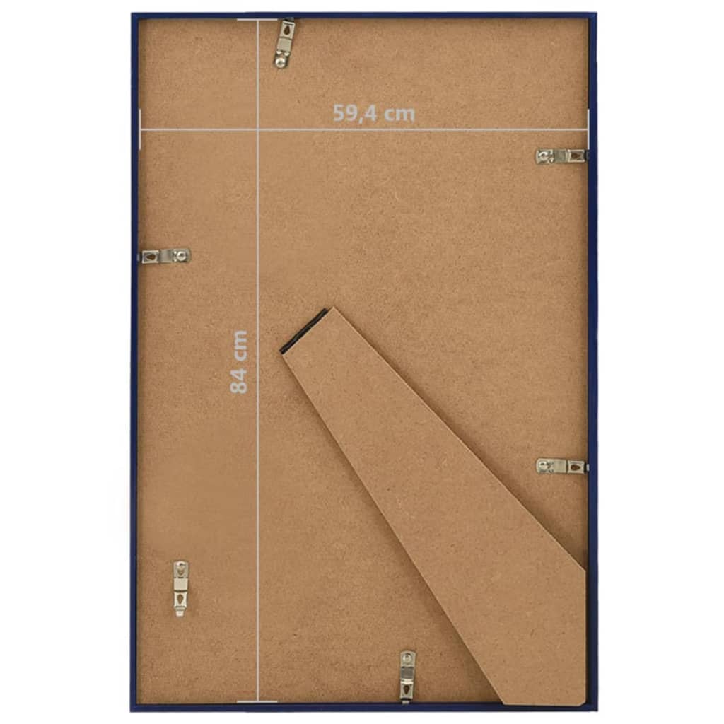 Fotolijsten 5 St Voor Wand 59,4X84Cm Mdf Blauw