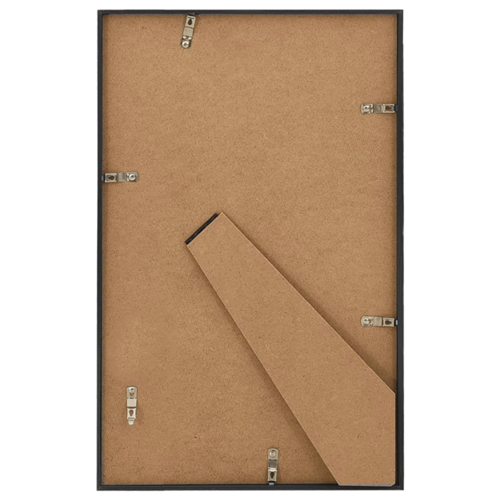 Fotolijsten 5 St Voor Wand Of Tafel 10X15 Cm Mdf Zwart