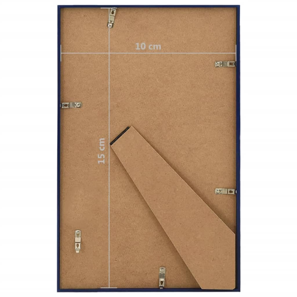 Fotolijsten 5 St Voor Wand Of Tafel 10X15 Cm Mdf Zwart