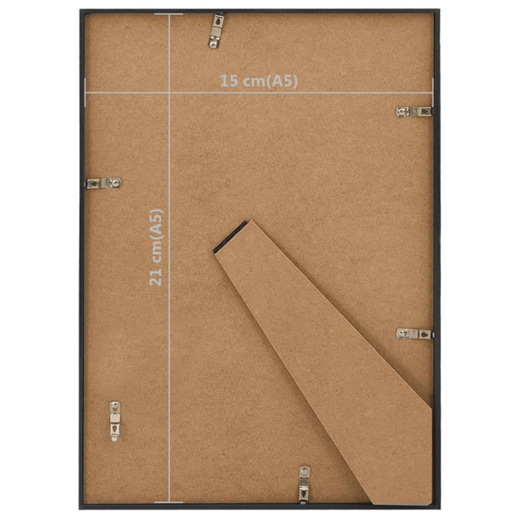 Fotolijsten 5 St Voor Tafel 15X21 Cm Mdf Zwart