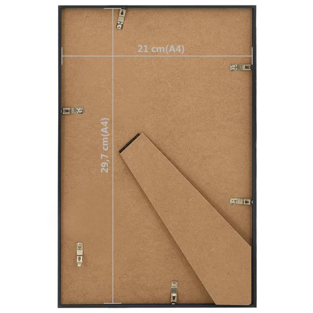 Fotolijsten 5 St Voor Tafel 21X29,7 Cm Mdf Zwart