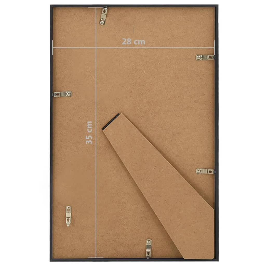 Fotolijsten 3 St Voor Tafel 28X35 Cm Mdf Zwart