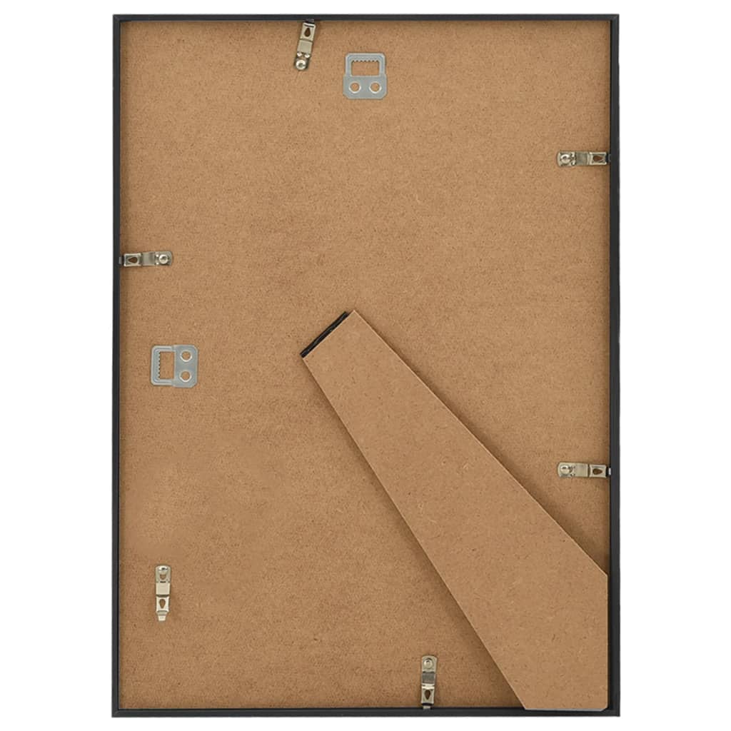 Fotolijsten 3 St Voor Wand Of Tafel 29,7X42 Cm Mdf Zwart