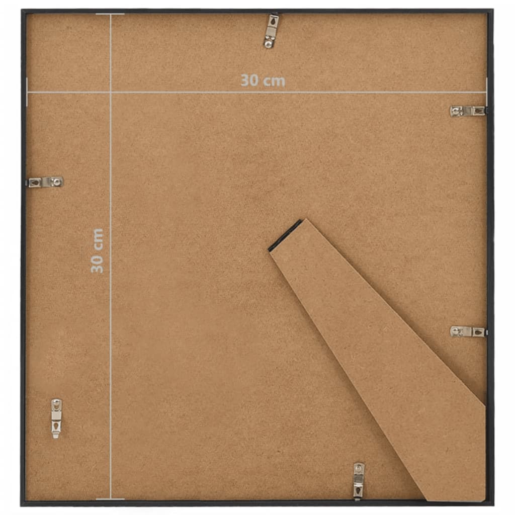 Fotolijsten 3 St Voor Tafel 30X30 Cm Mdf Zwart
