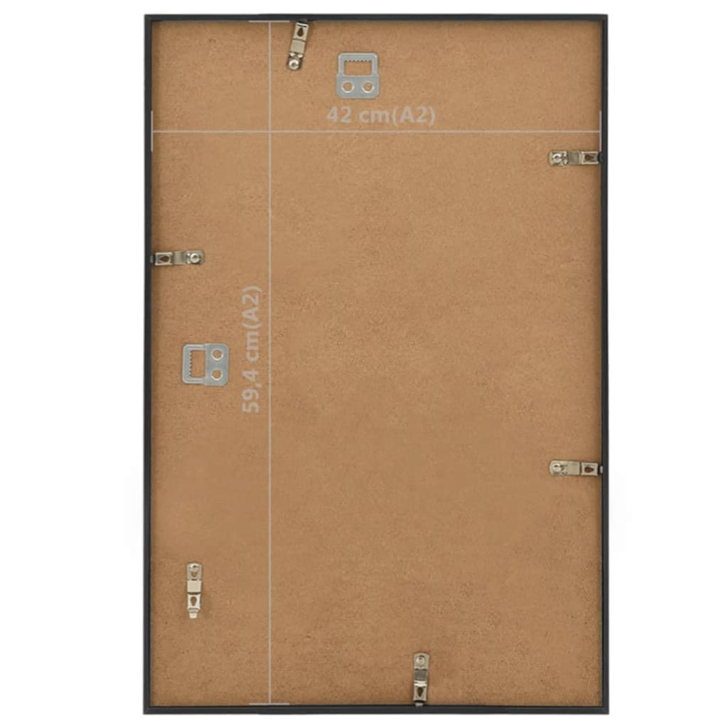 Fotolijsten 3 St Voor Wand 42X59,4Cm Mdf Zwart