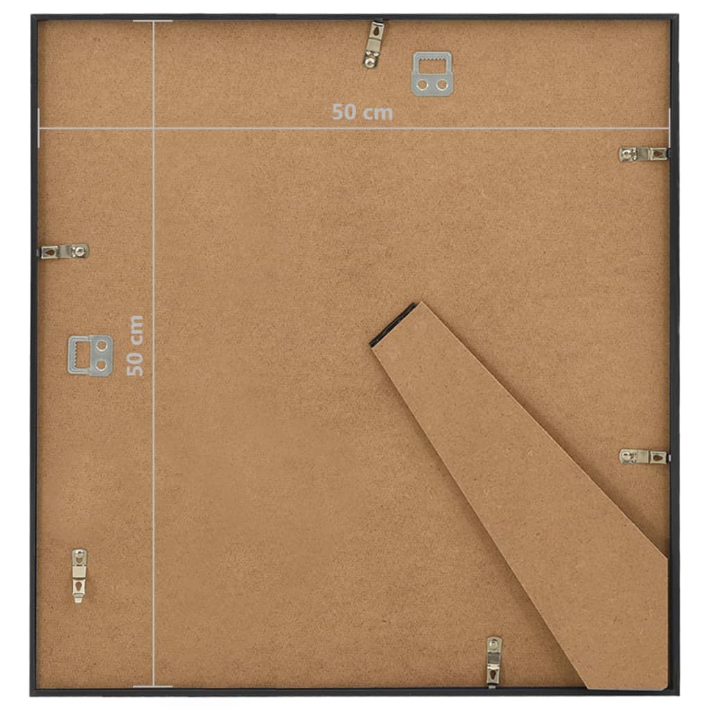 Fotolijsten 3 St Voor Wand 50X50 Cm Mdf Zwart