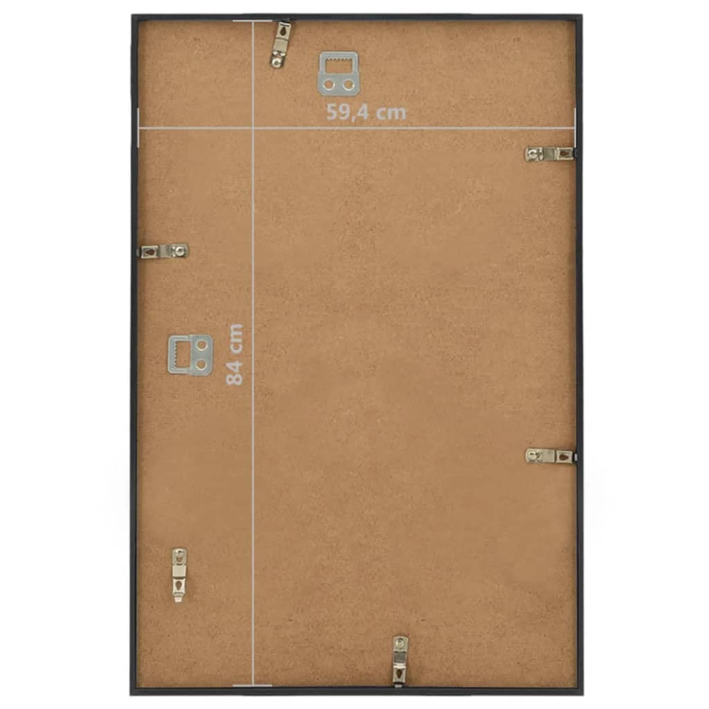 Fotolijsten 3 St Voor Wand 59,4X84Cm Mdf Zwart