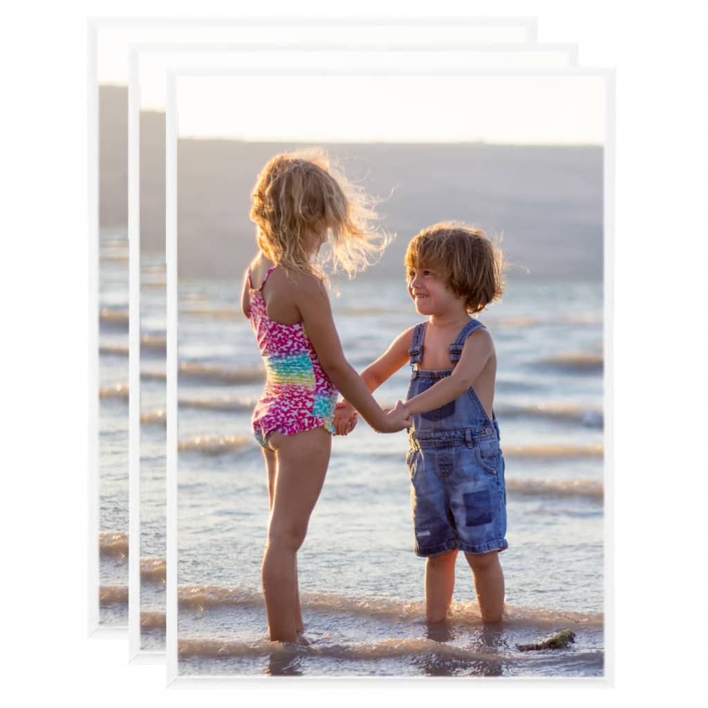 Fotolijsten 3 St Voor Tafel 15X21 Cm Mdf Wit