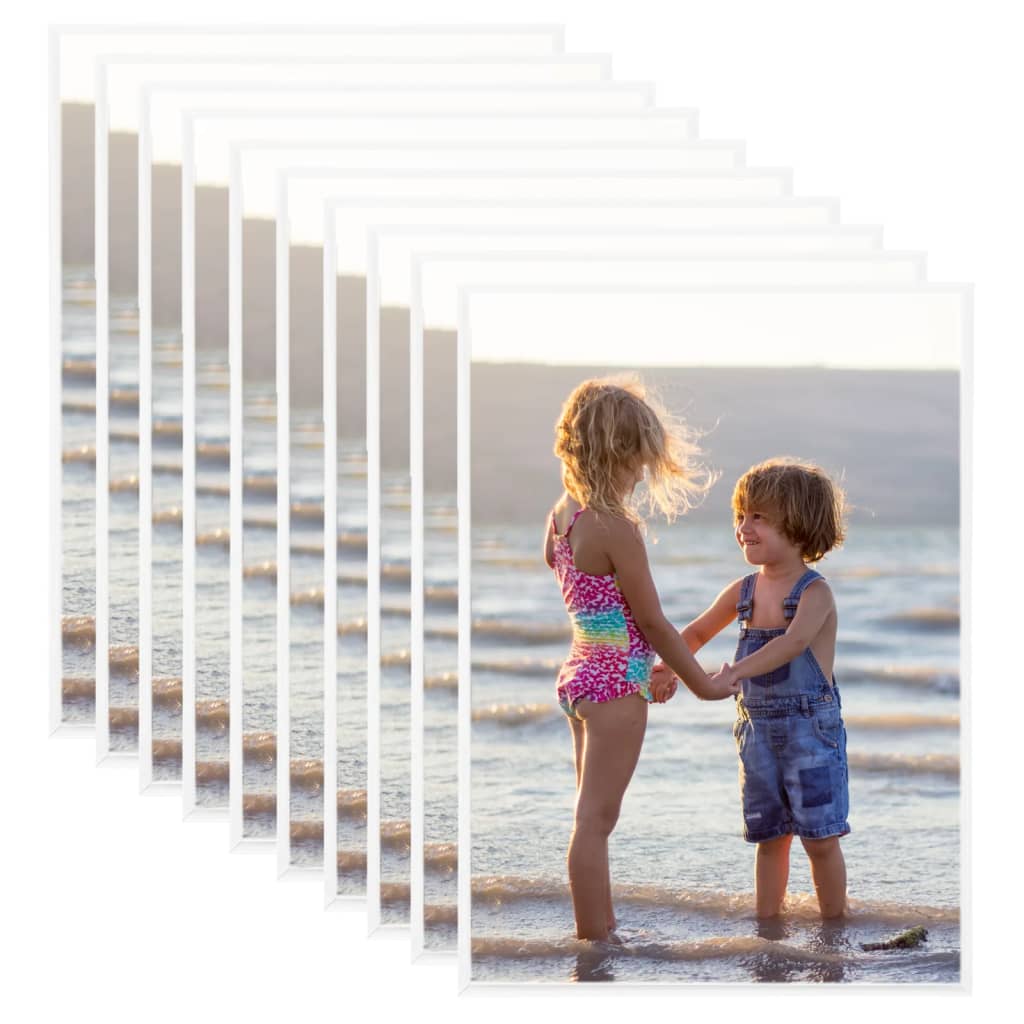 Fotolijsten 10 St Voor Tafel 15X21Cm Mdf Wit