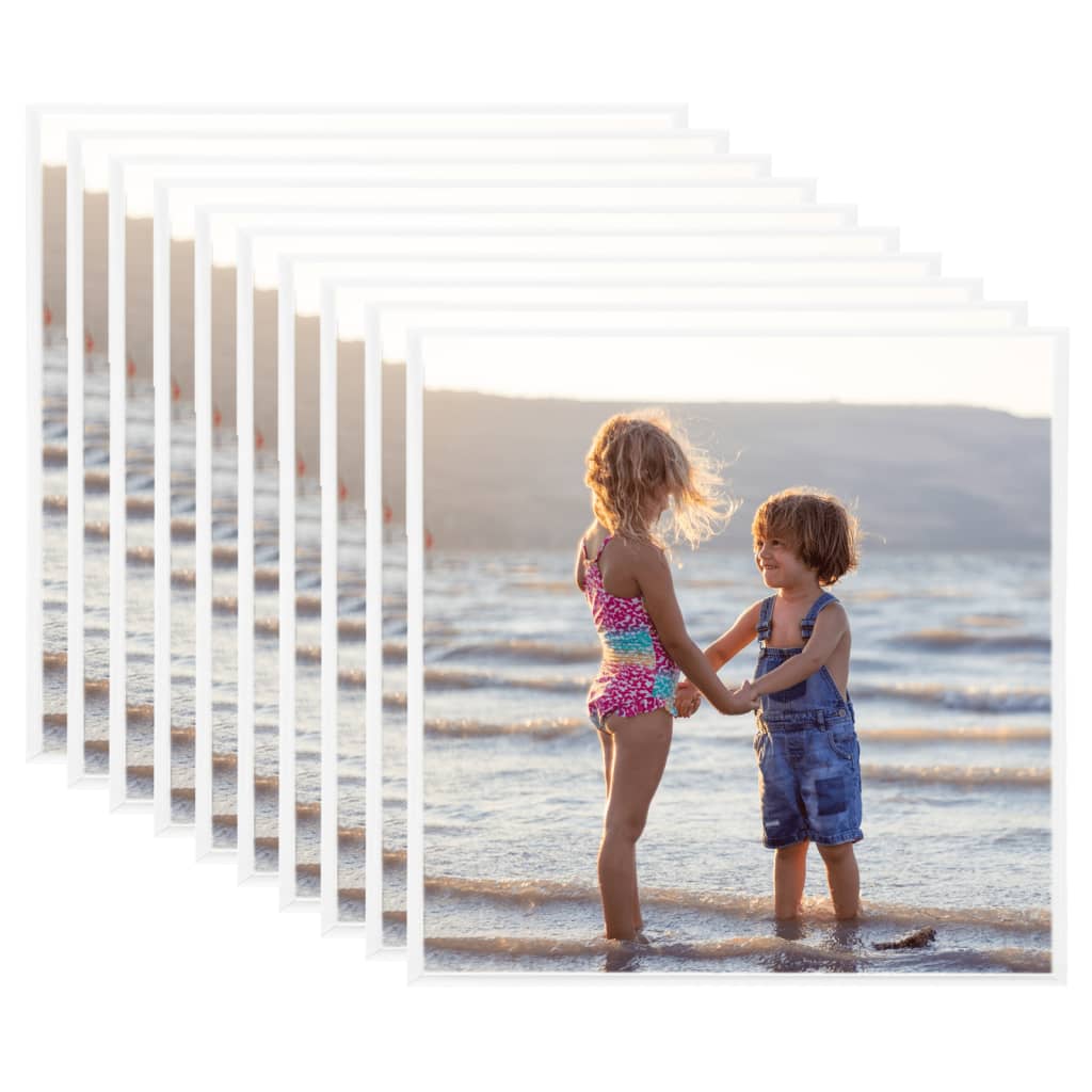 Fotolijsten 10 St Voor Tafel 20X20 Cm Mdf Wit