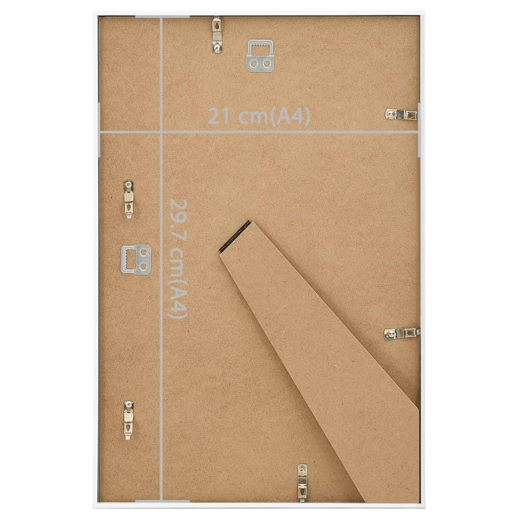Fotolijsten 3 St Voor Wand Of Tafel 21X29,7 Cm Mdf Wit