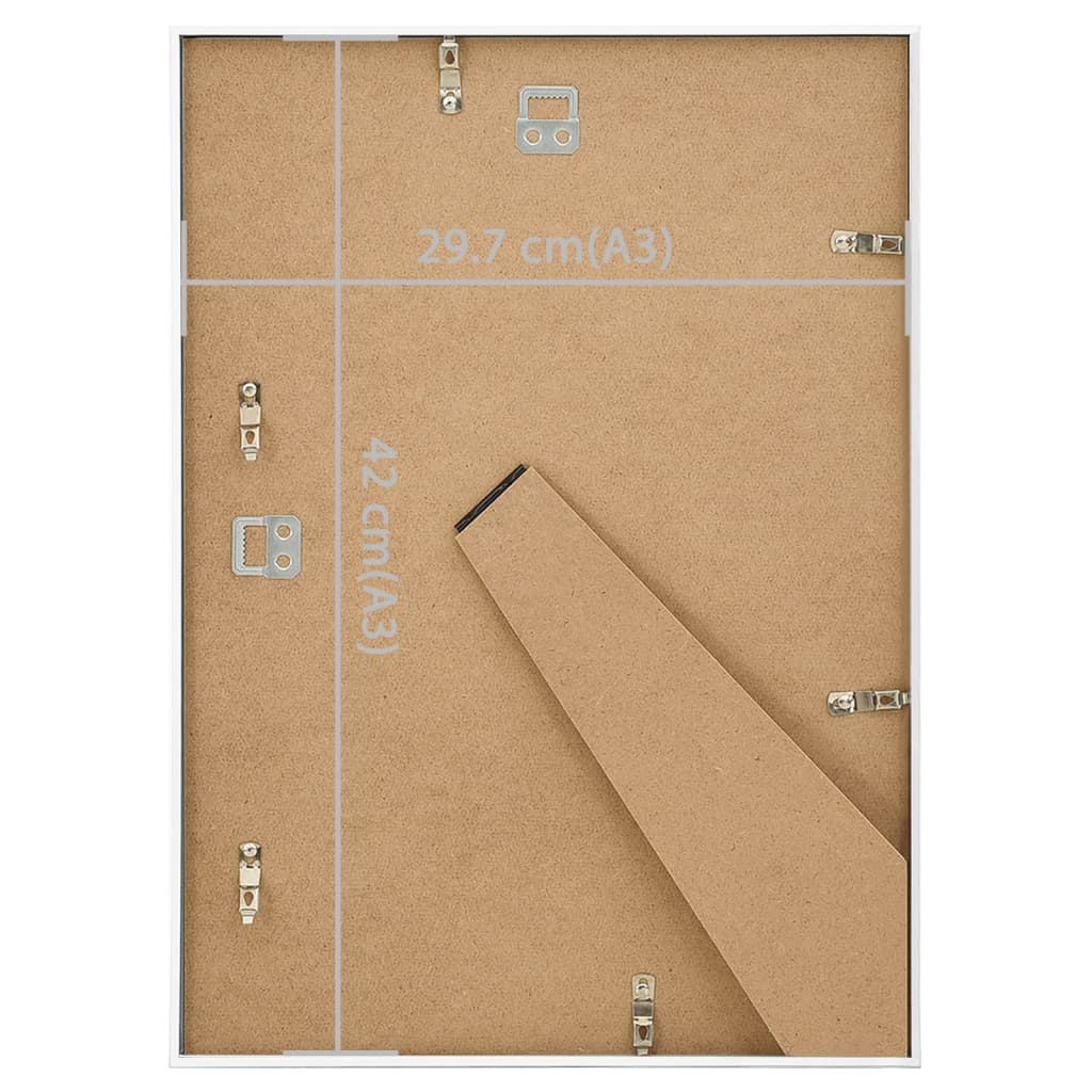 Fotolijsten 5 St Voor Wand Of Tafel 29,7X42 Cm Mdf Wit