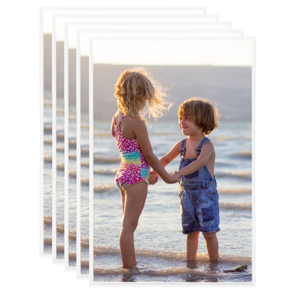 Fotolijsten 5 St Voor Wand Of Tafel 59,4X84 Cm Mdf Wit