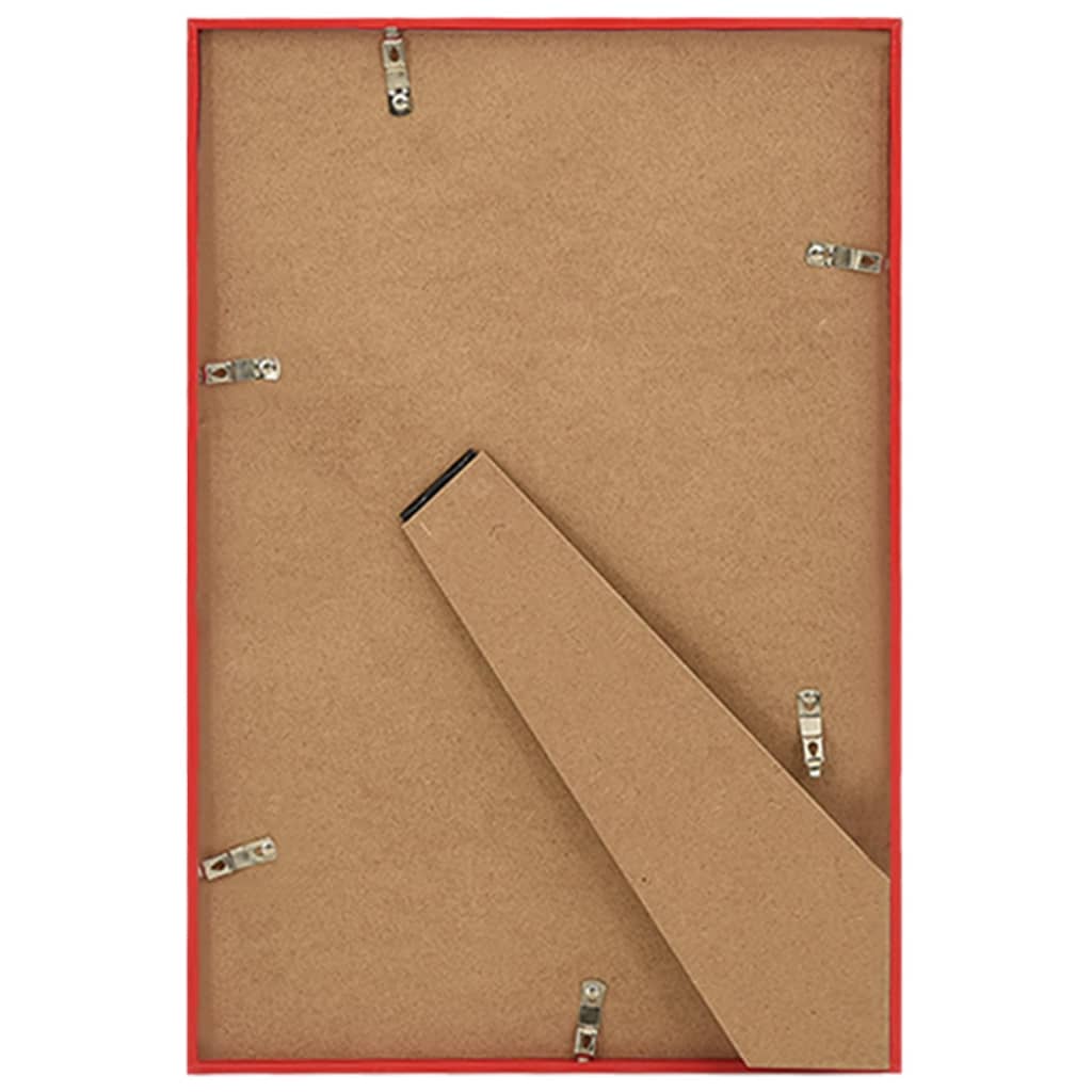 Fotolijsten 3 St Voor Tafel 13X18 Cm Mdf Rood