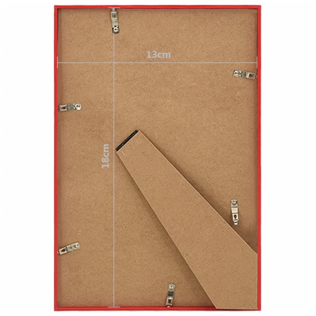 Fotolijsten 3 St Voor Tafel 13X18 Cm Mdf Rood