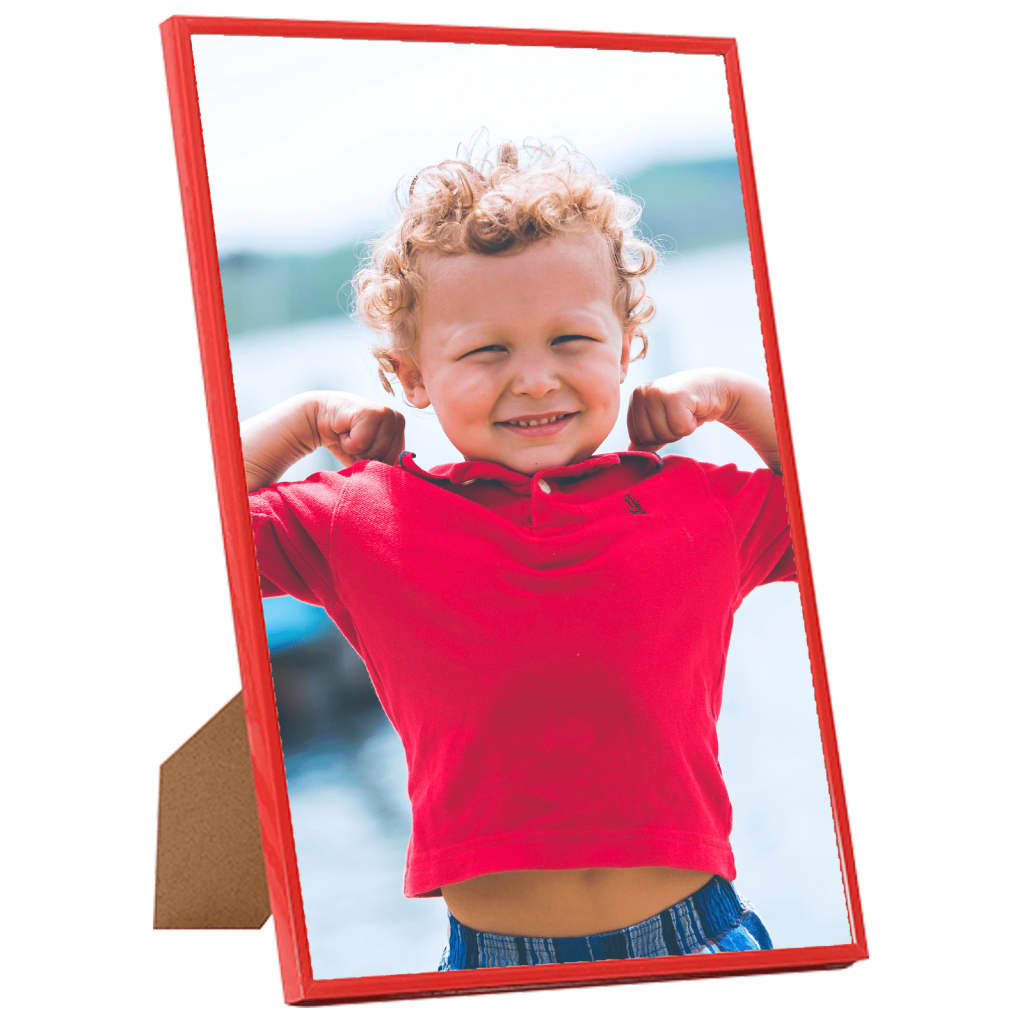 Fotolijsten 5 St Voor Tafel 15X21Cm Mdf Rood