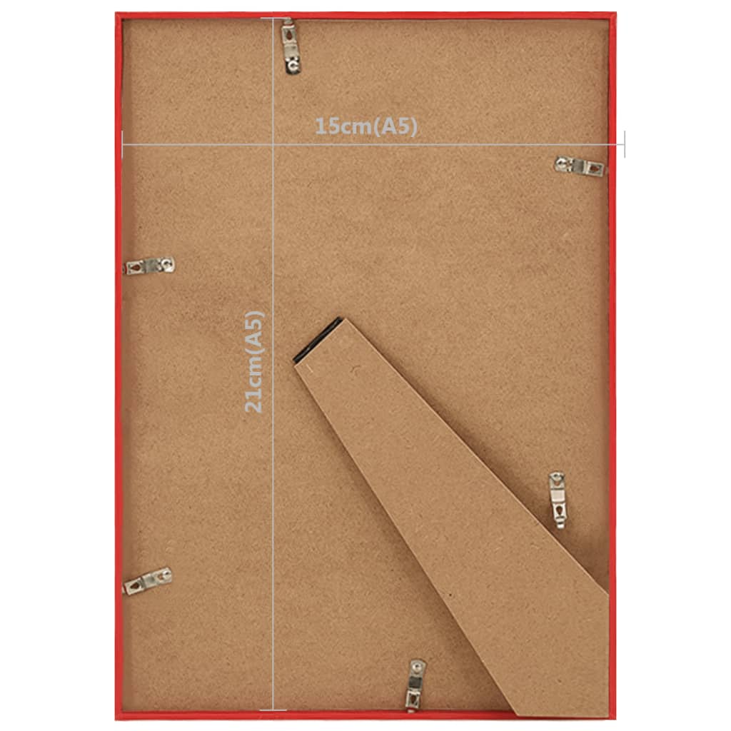 Fotolijsten 10 St Voor Tafel 15X21Cm Mdf Rood