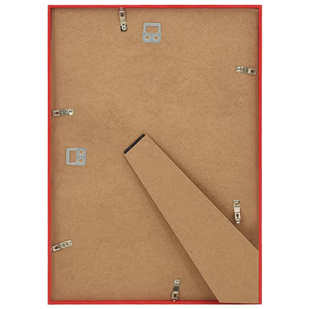 Fotolijsten 3 St Voor Wand Of Tafel 18X24 Cm Mdf Rood