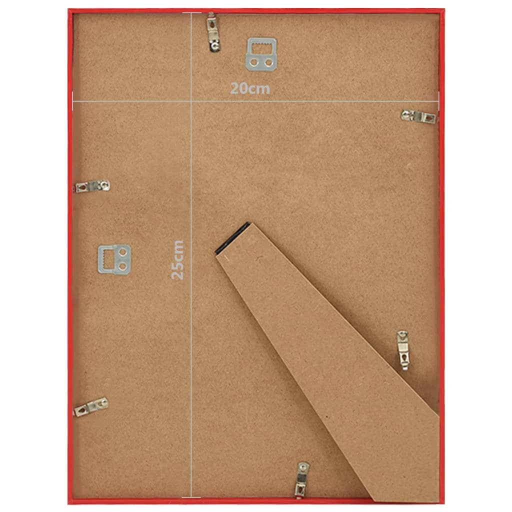 Fotolijsten 5 St Voor Wand Of Tafel 20X25 Cm Mdf Rood
