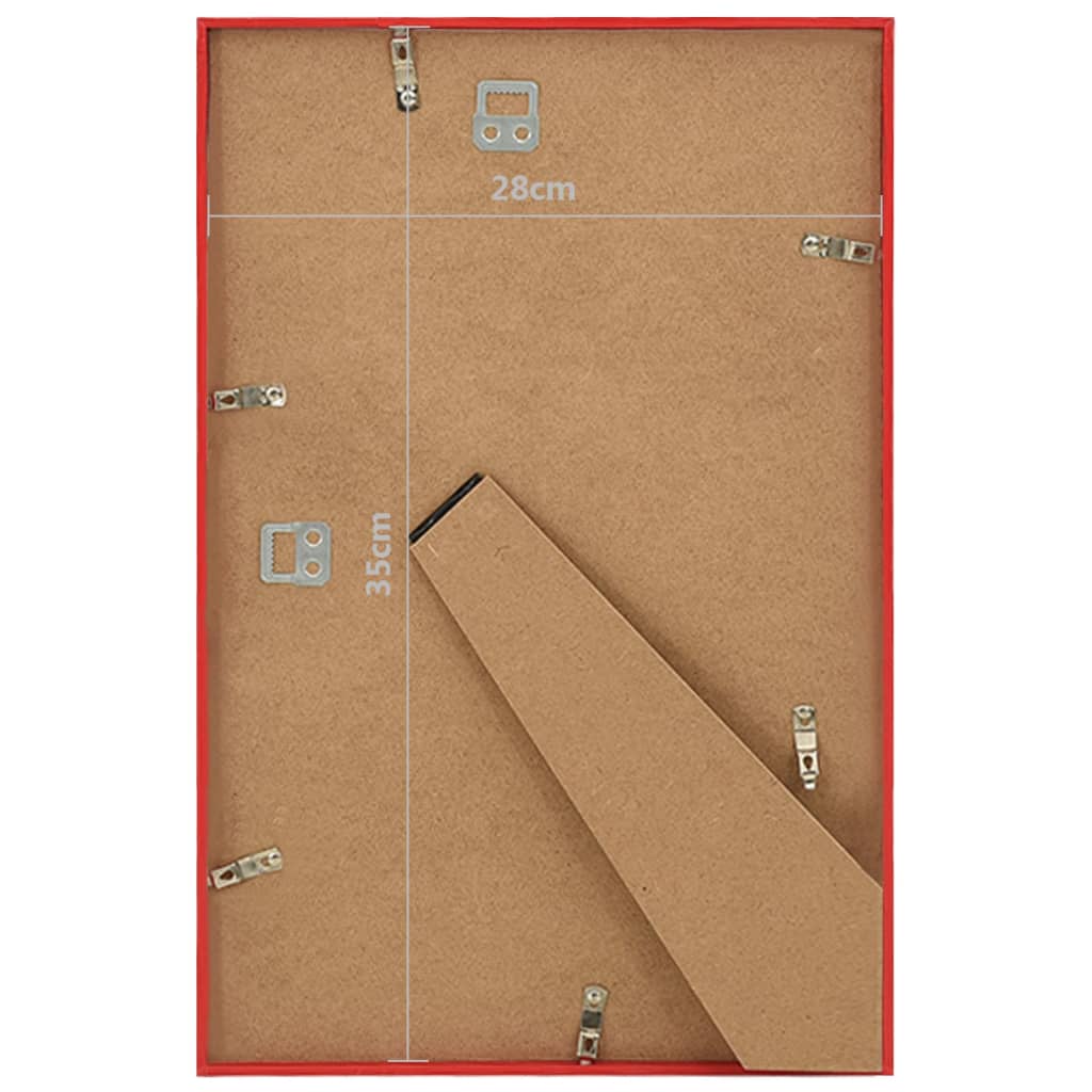 Fotolijsten 3 St Voor Wand Of Tafel 28X35 Cm Mdf Rood
