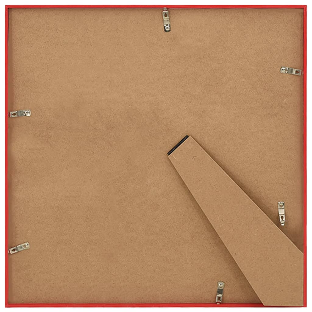 Fotolijsten 3 St Voor Tafel 30X30 Cm Mdf Rood