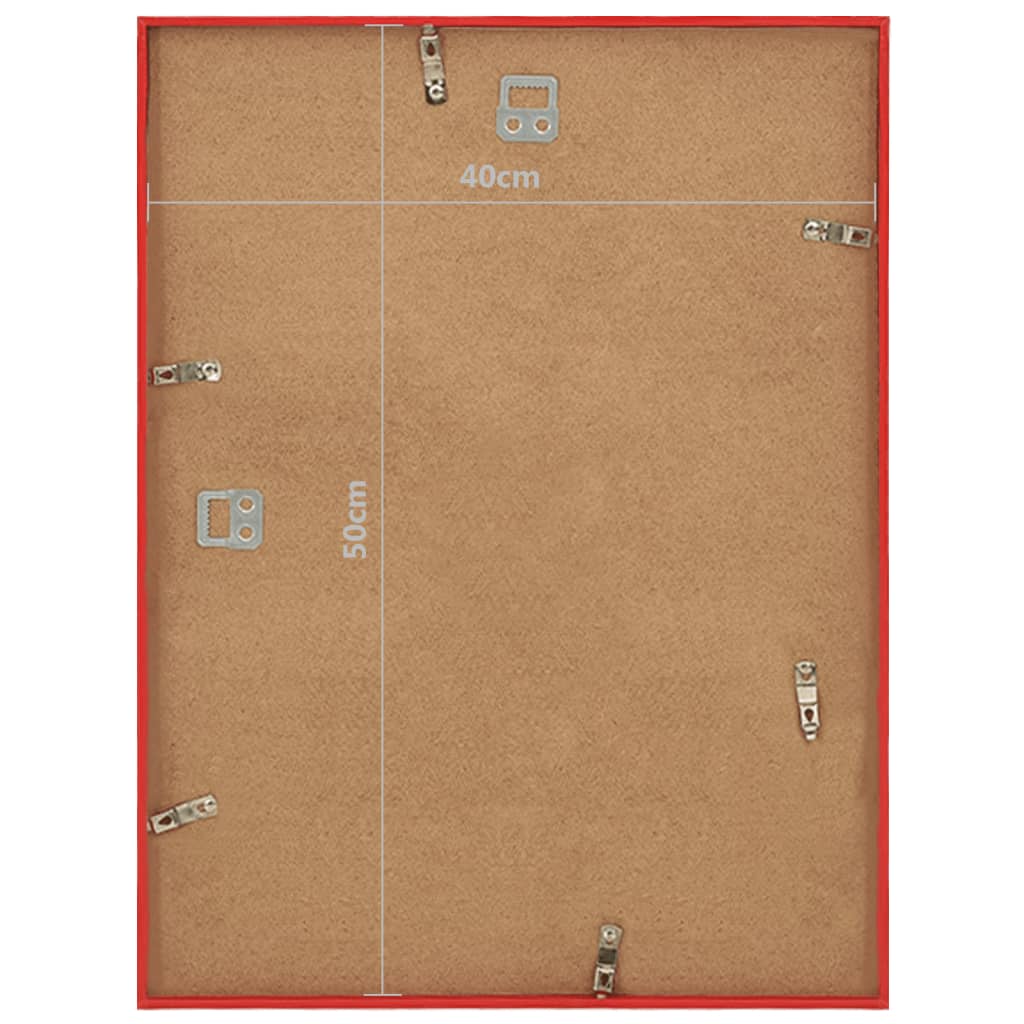Fotolijsten 3 St Voor Wand 40X50 Cm Mdf Rood
