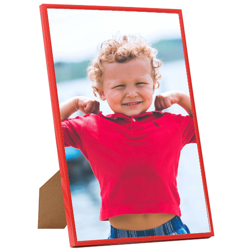 Fotolijsten 3 St Voor Wand Of Tafel 42X59,4 Cm Mdf Rood