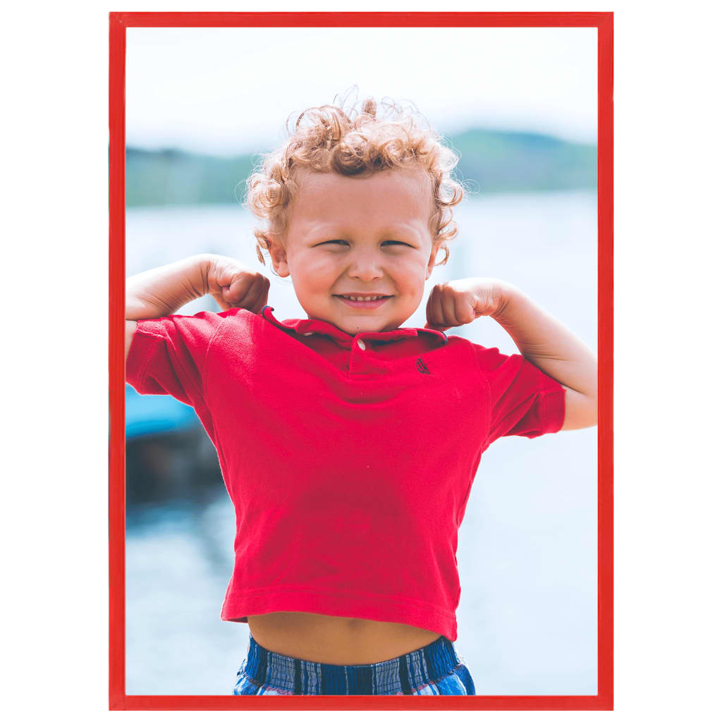 Fotolijsten 3 St Voor Wand Of Tafel 42X59,4 Cm Mdf Rood