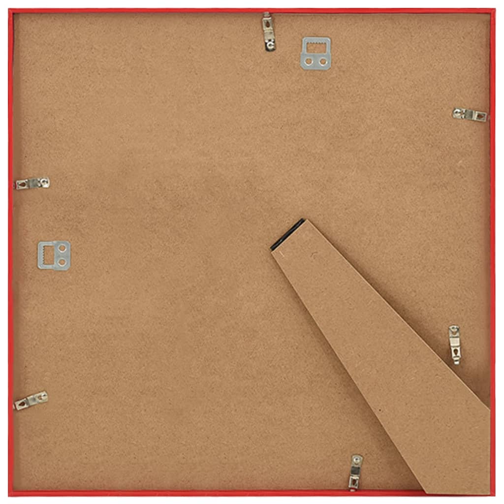 Fotolijsten 3 St Voor Wand Of Tafel 50X50 Cm Mdf Rood