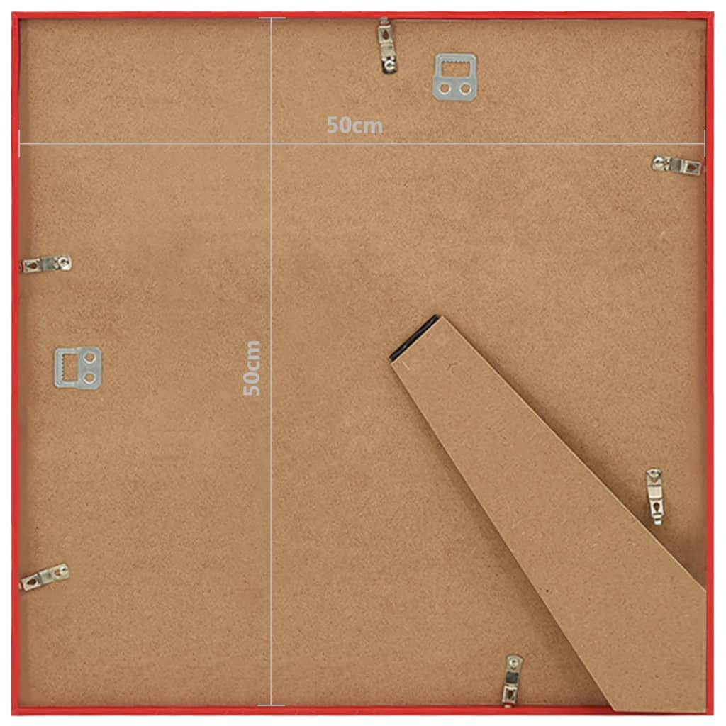 Fotolijsten 3 St Voor Wand Of Tafel 50X50 Cm Mdf Rood