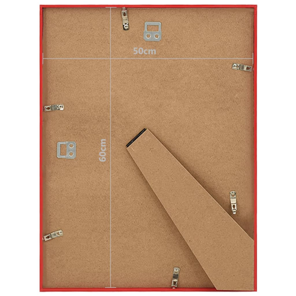Fotolijsten 5 St Voor Wand Of Tafel 50X60 Cm Mdf Rood