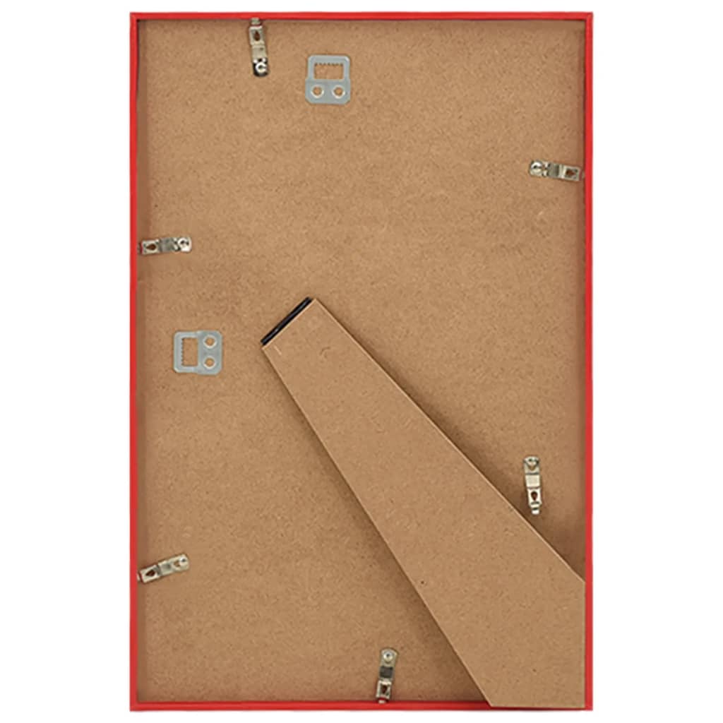 Fotolijsten 3 St Voor Wand Of Tafel 50X70 Cm Mdf Rood