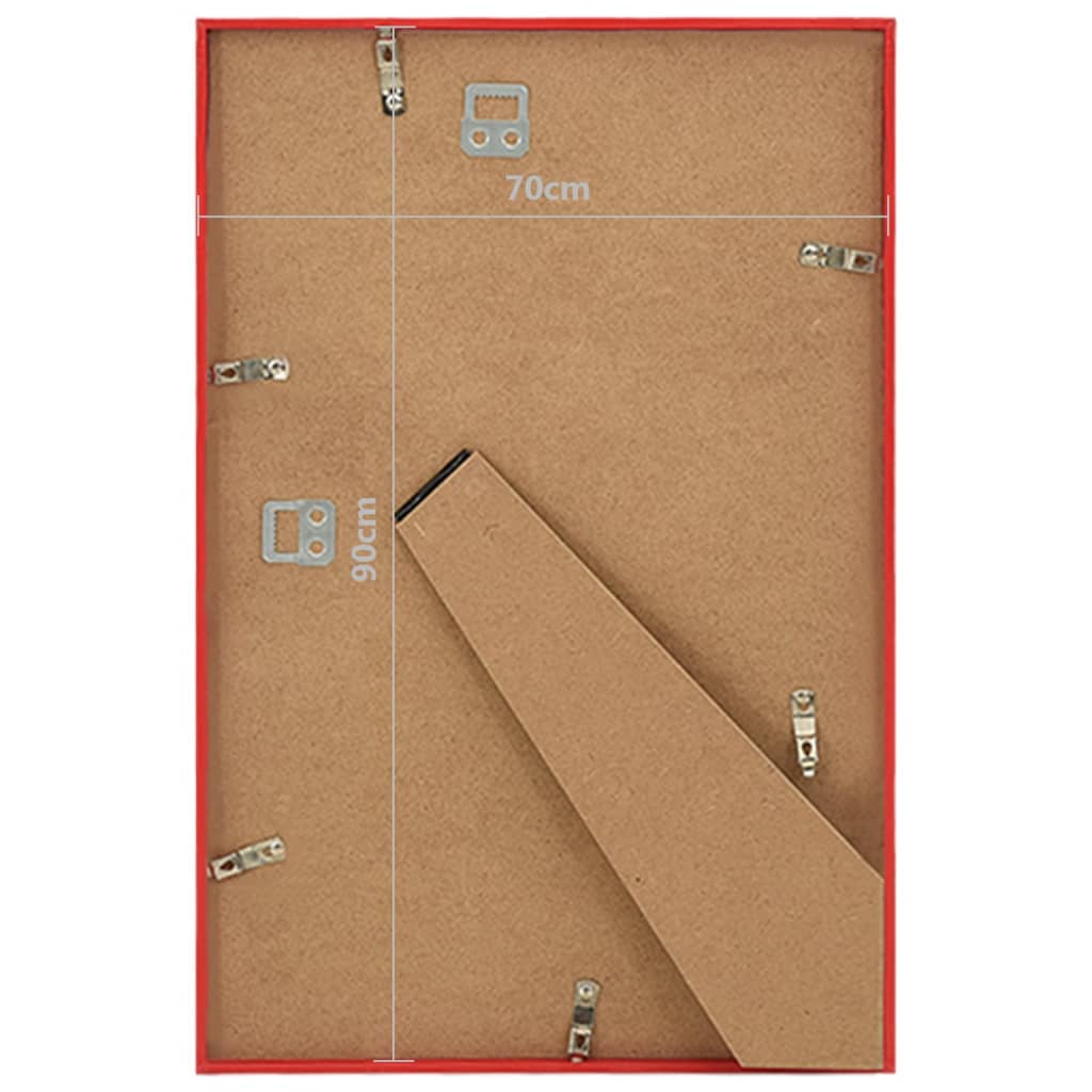 Fotolijsten 3 St Voor Wand Of Tafel 70X90 Cm Mdf Rood