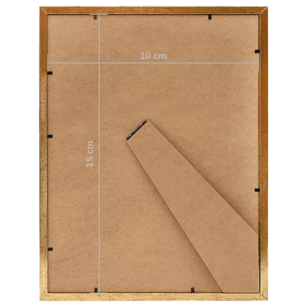 Fotolijsten 3 St Voor Tafel 10X15 Cm Mdf Goudkleurig