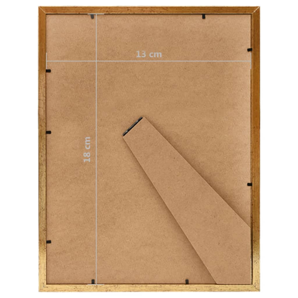 Fotolijsten 5 St Voor Tafel 13X18 Cm Mdf Goudkleurig