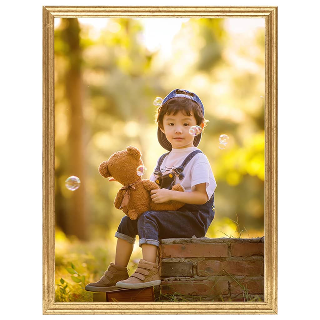 Fotolijsten 3 St Voor Wand 40X50 Cm Mdf Goudkleurig