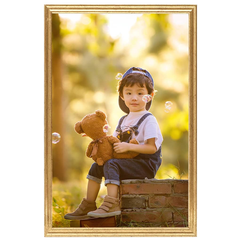 Fotolijsten 3 St Voor Wand Of Tafel 42X59,4 Cm Mdf Goudkleurig
