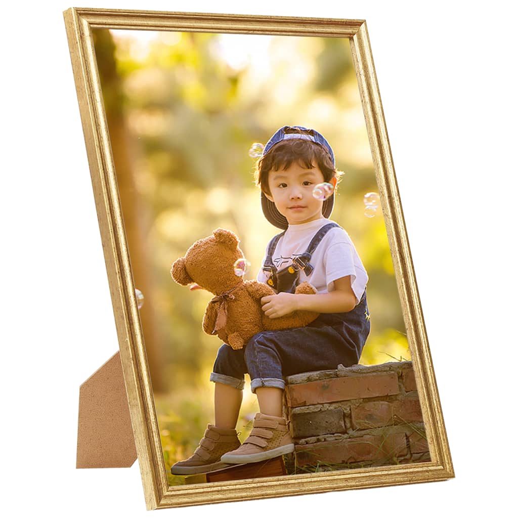 Fotolijsten 3 St Voor Wand 42X59,4Cm Mdf Goudkleurig