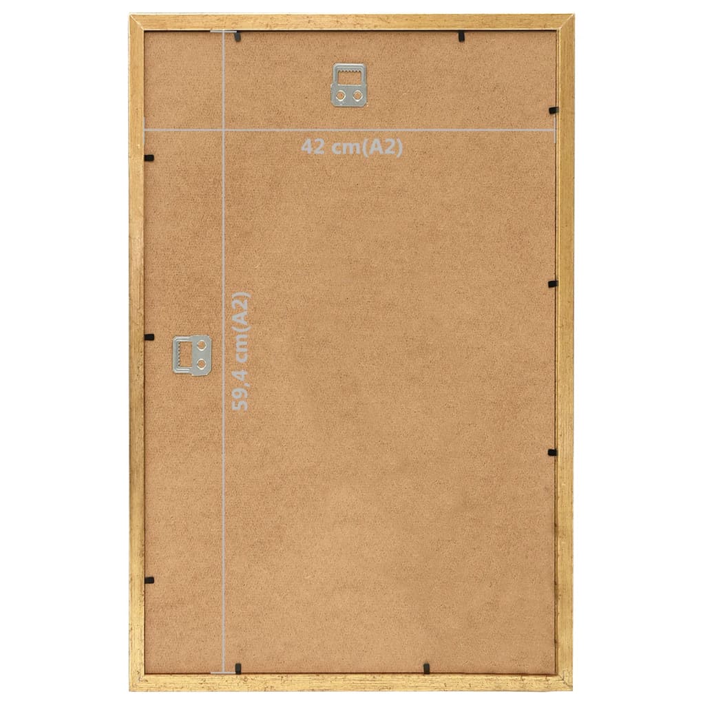 Fotolijsten 3 St Voor Wand 42X59,4Cm Mdf Goudkleurig