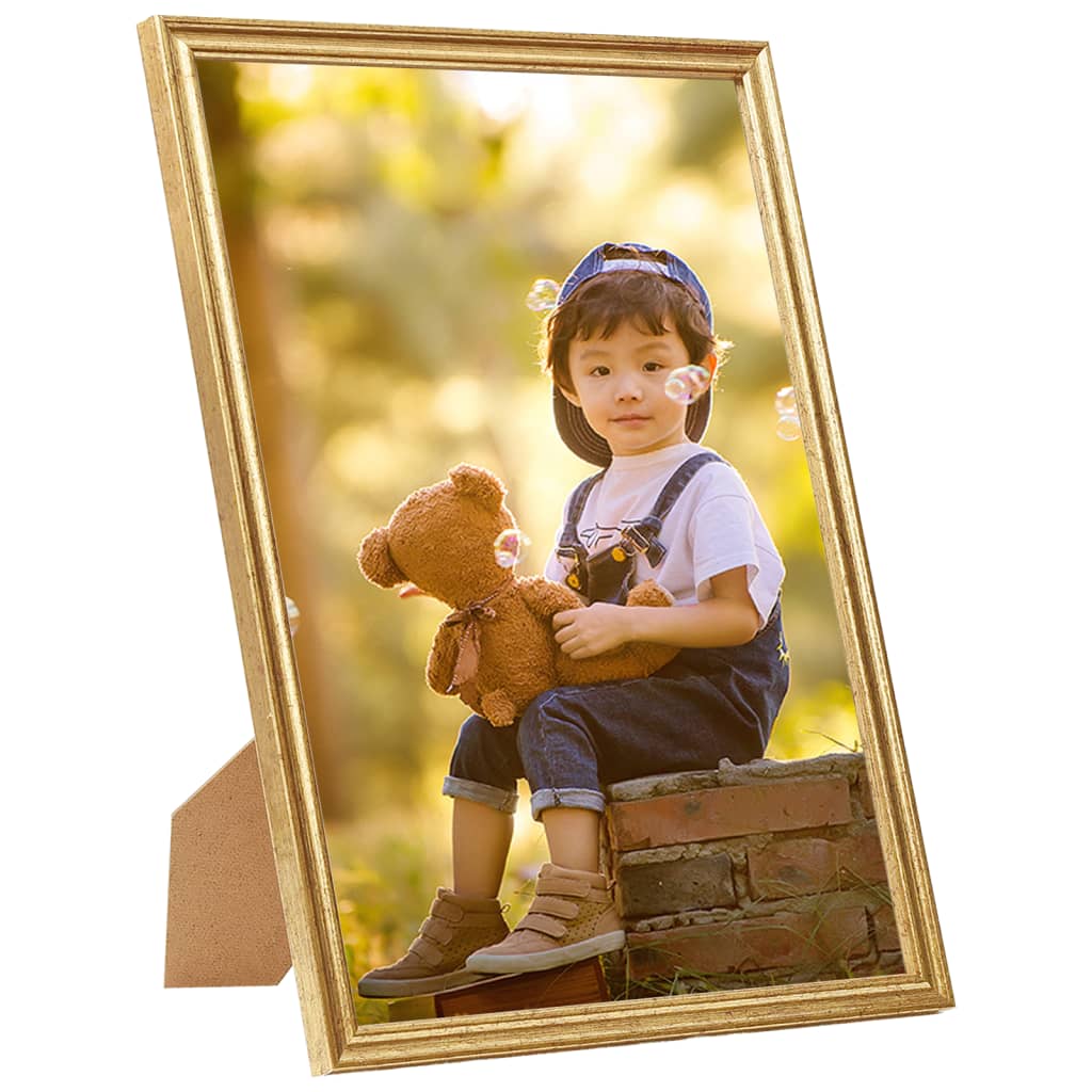 Fotolijsten 3 St Voor Wand 50X70 Cm Mdf Goudkleurig