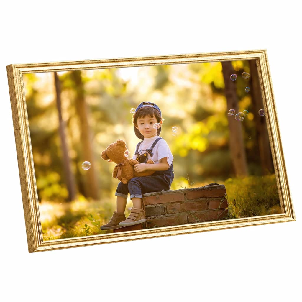 Fotolijsten 3 St Voor Wand 50X70 Cm Mdf Goudkleurig