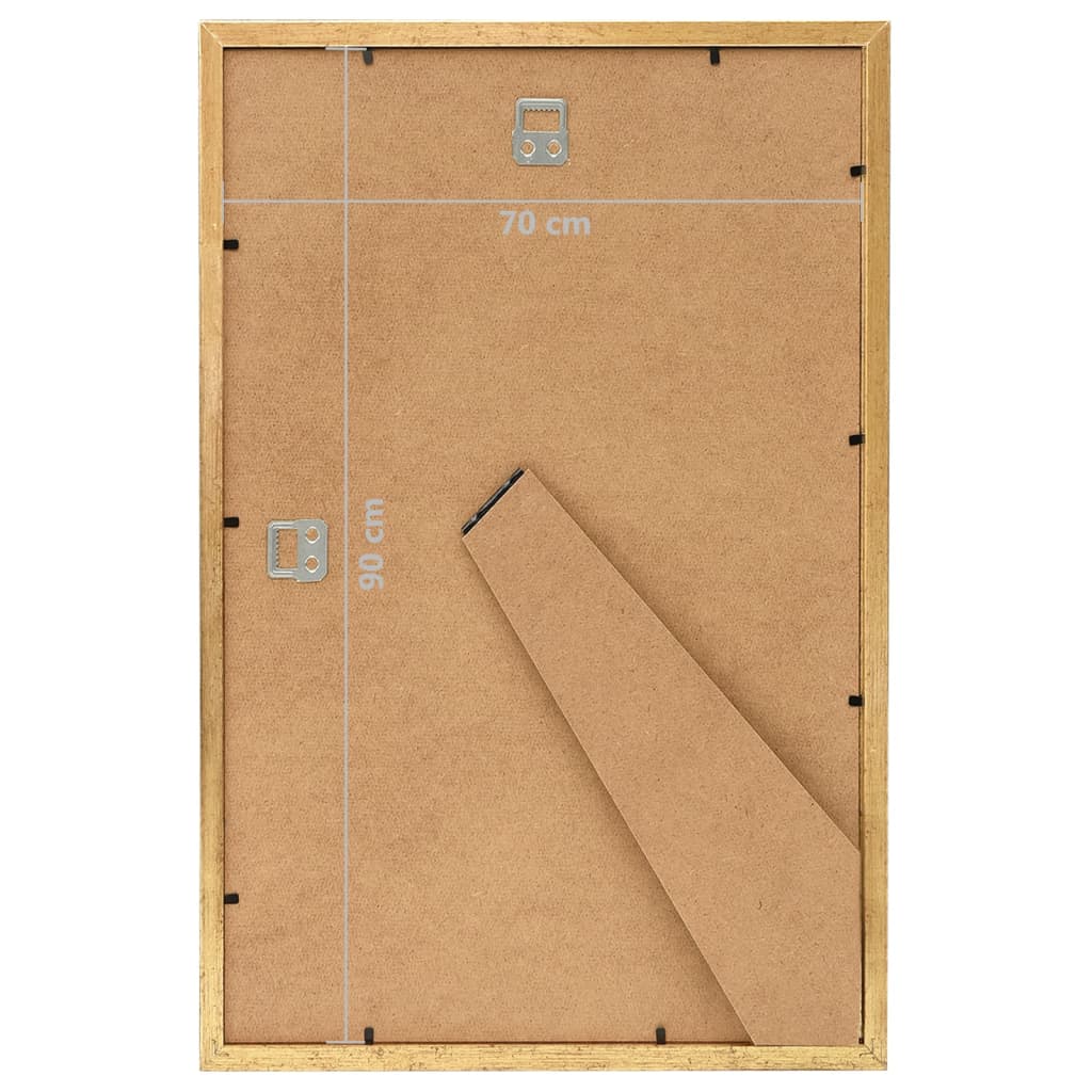 Fotolijsten 3 St Voor Wand Of Tafel 70X90 Cm Mdf Goudkleurig
