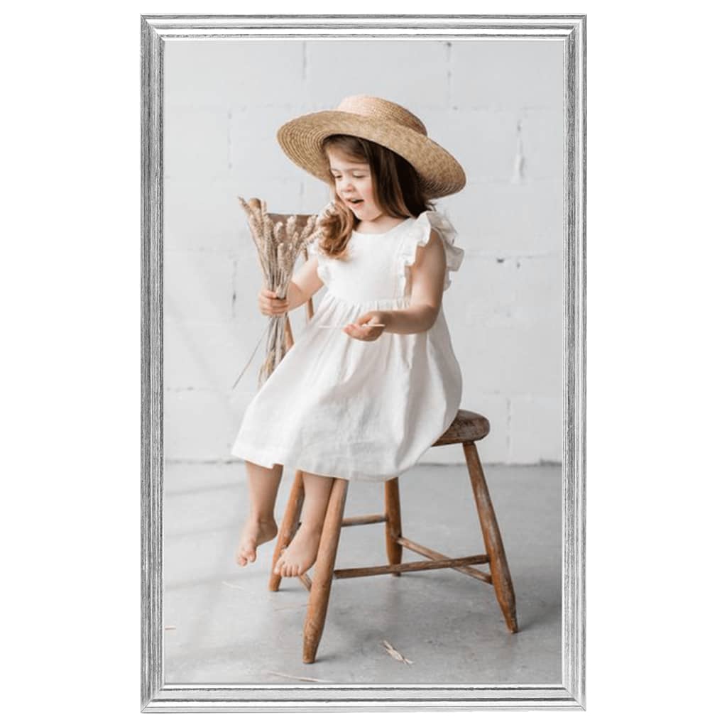 Fotolijsten 3 St Voor Tafel 10X15Cm Mdf Zilverkleurig