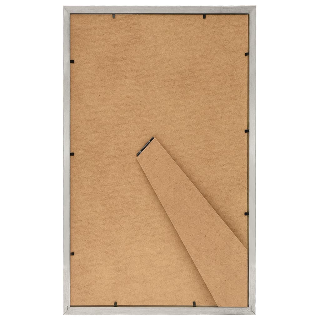 Fotolijsten 3 St Voor Tafel 10X15Cm Mdf Zilverkleurig