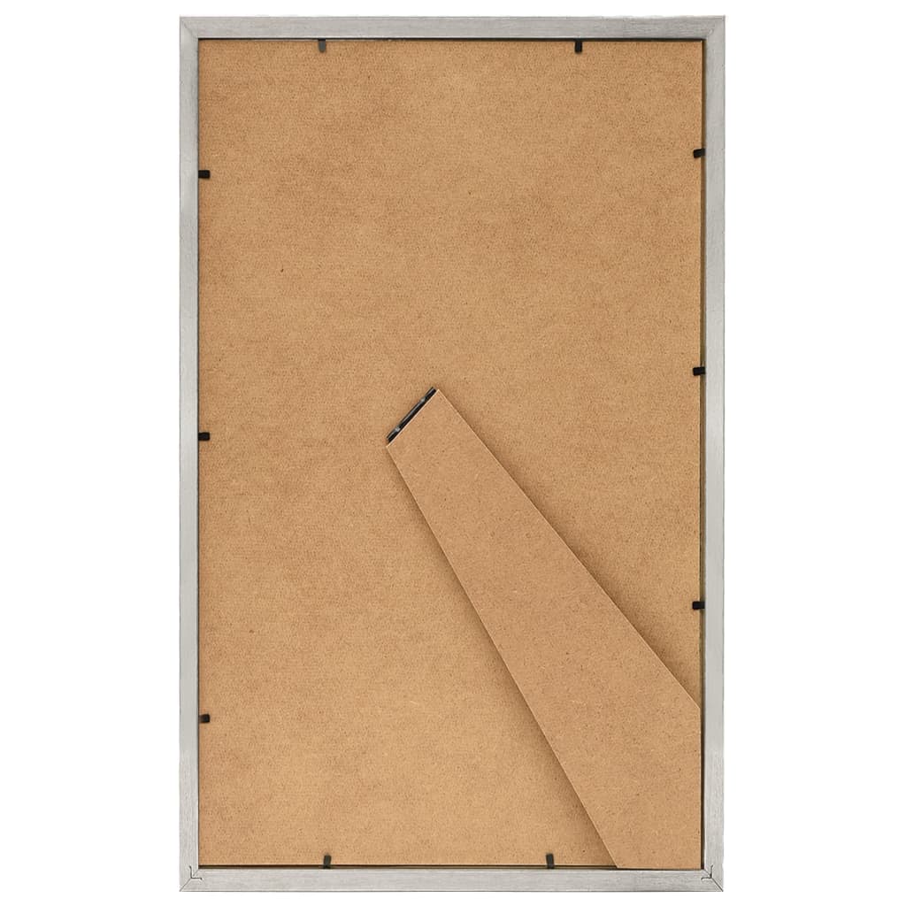 Fotolijsten 5 St Voor Tafel 10X15Cm Mdf Zilverkleurig